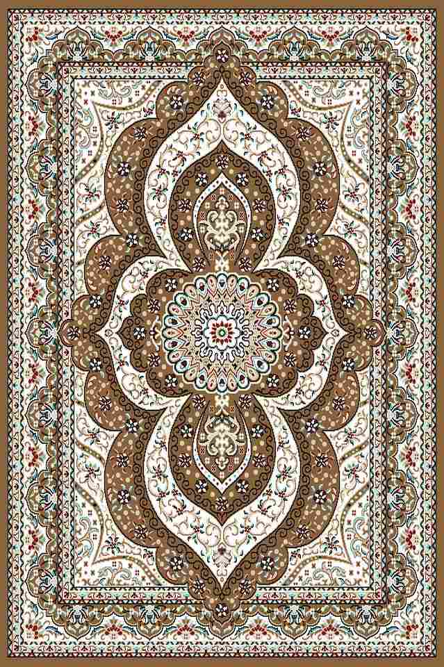 Ковер OSCAR 0,6х1,1 прямой Q551A LBROWN / LBROWN